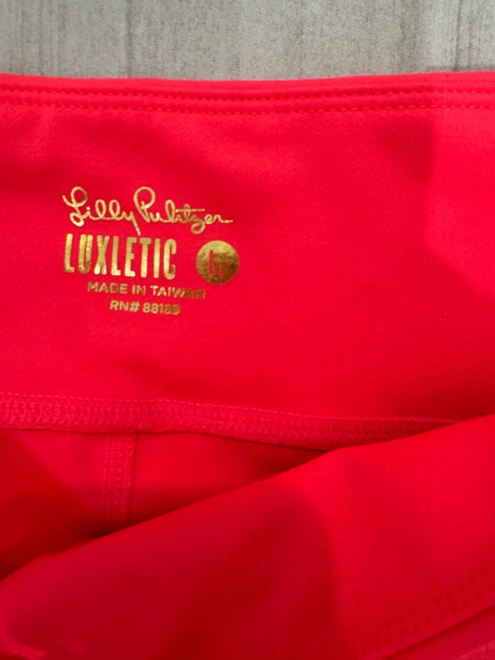 Lilly Pulitzer Scallop-Hem Bike Shorts in Bright Pink - Picture 2 of 3